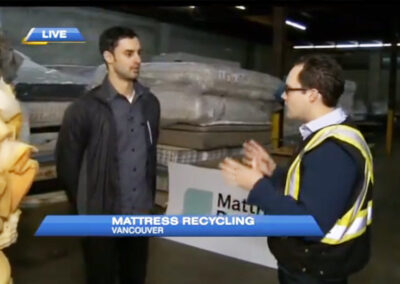 Go on a mattress recycling facility tour!